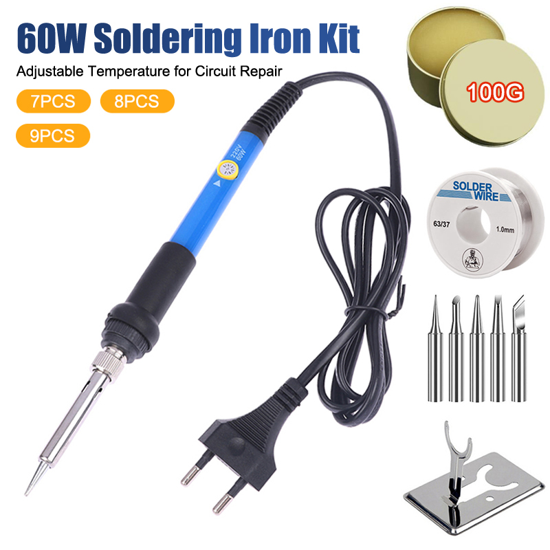 Soldering Iron Kit - Set Alat Solder 220V 60W dengan