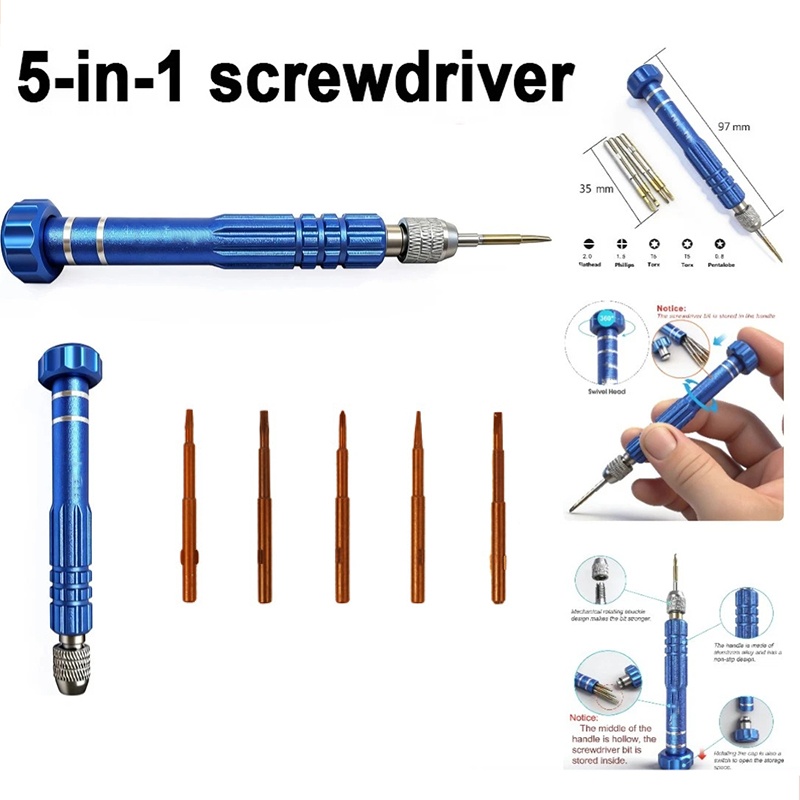 Diy Electronics Workshop - 5 in 1 Kit Perbaikan Ponsel,