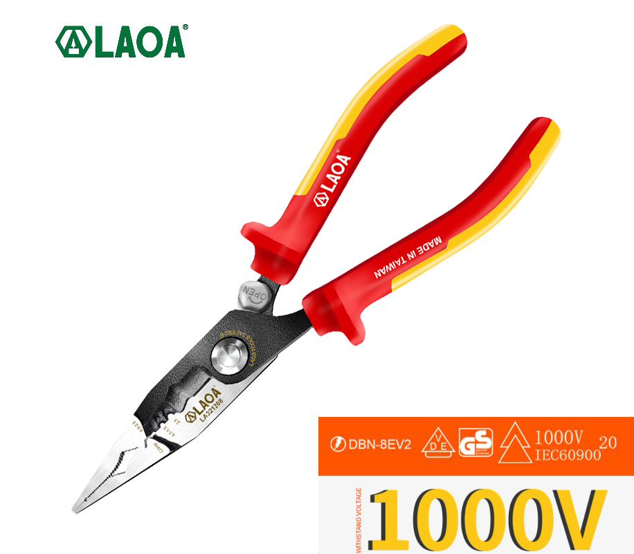 Wire Stripper Cutter - Tang LAOA VDE 8 Inci, Tang