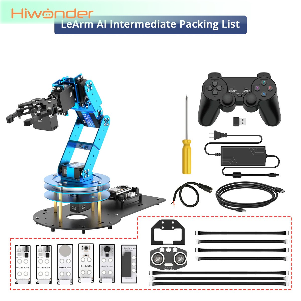 Diy Robot Electronics Kit - Hiwonder LeArm 6DOF Robot Arm Terakit