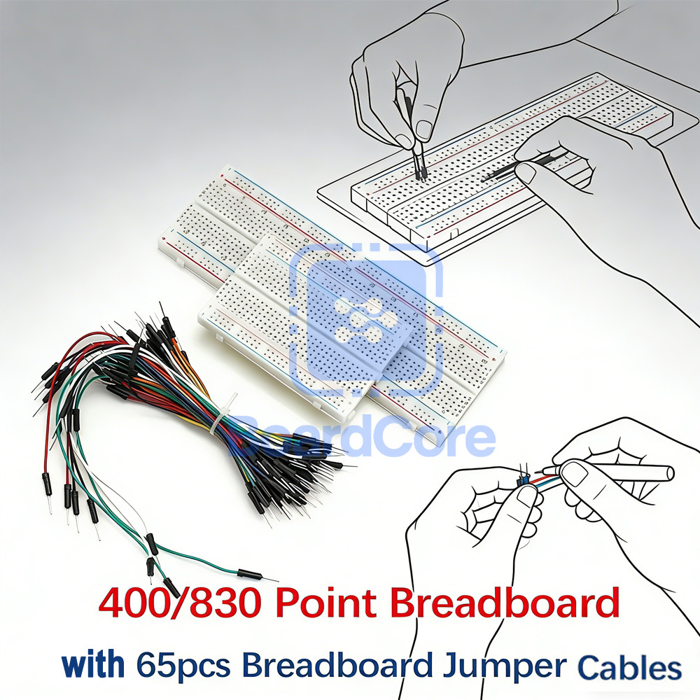 Diy Electronics Raspberry Pi - Kit Breadboard 400/830 Titik dengan 65