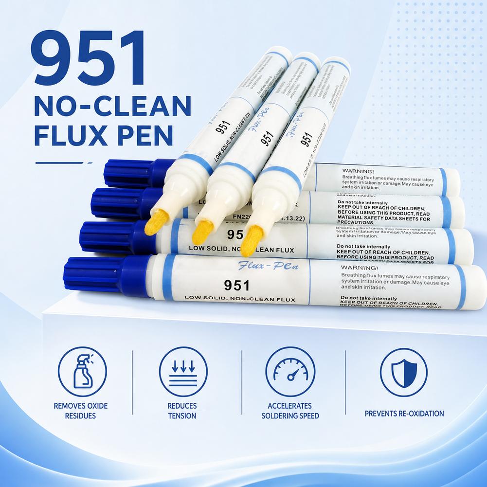 Flux Pen Electronics - 951 No‑Clean Rosin Flux Pen 10ml
