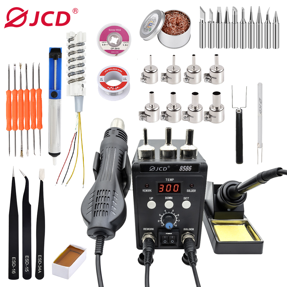 Hot Air Rework Station - Stasiun Solder 2 in 1 JCD