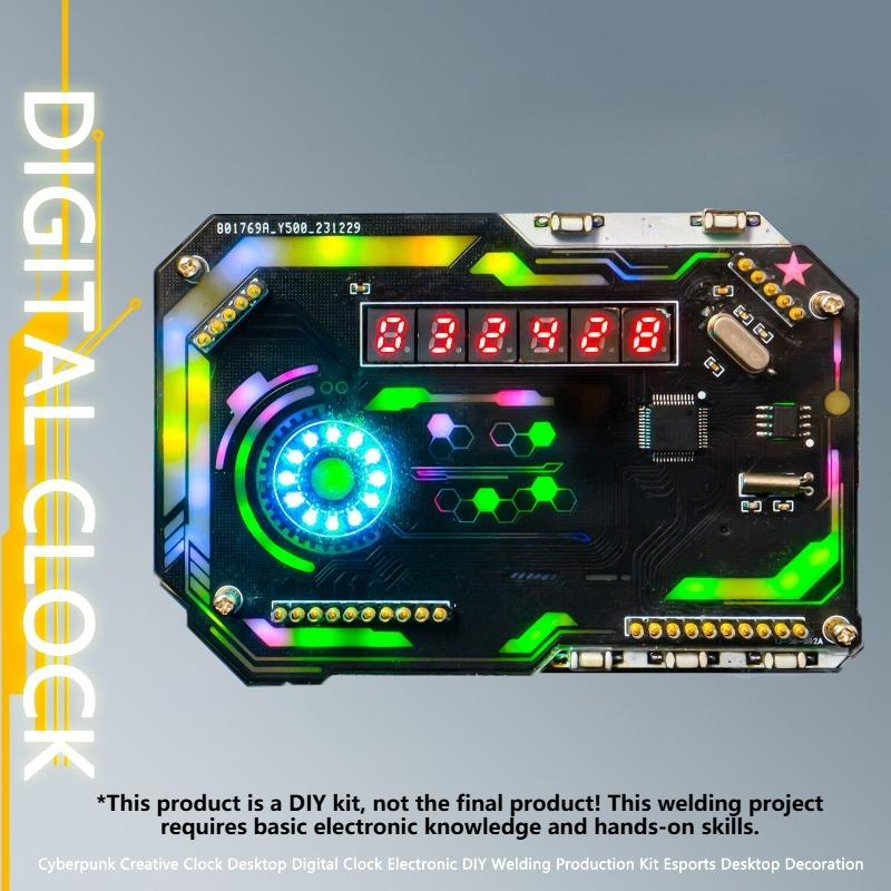 Diy Electronics Desk - Set Jam Meja DIY Jam Digital