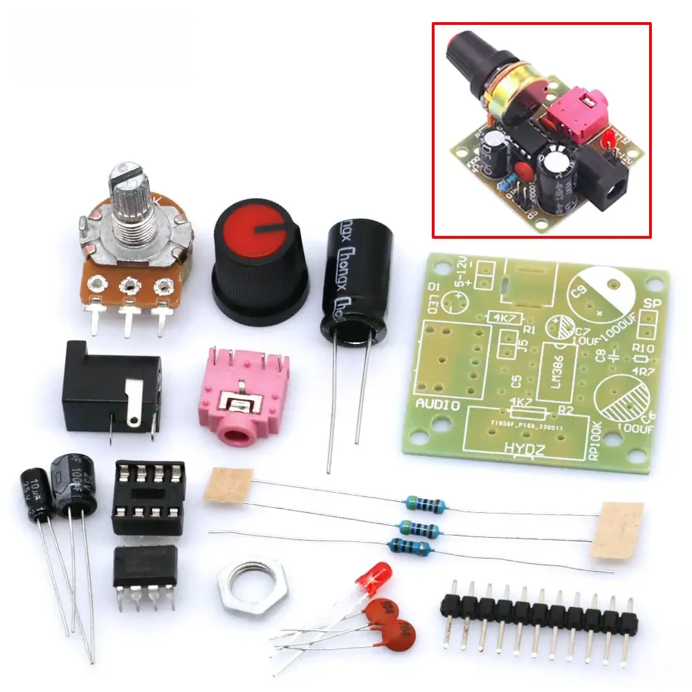 Diy Guitar Electronics Kit - Papan Amplifier Daya Mini 3V-12V LM386