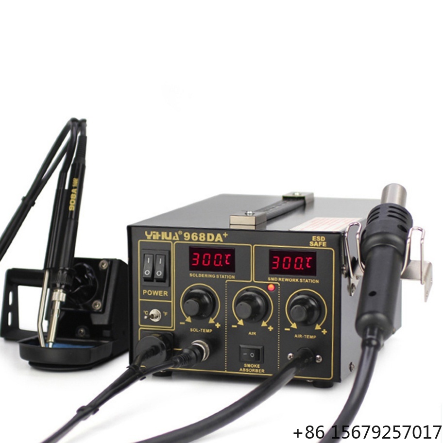 Hot Air Rework Station - Intelligent 968DA+ 3-in-1 Stasiun Pengerjaan Ulang