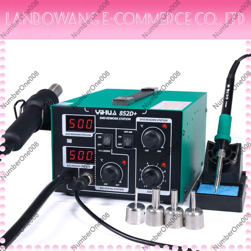 852D+ 2-in-1 Stasiun Rework Ud - Hot Air Rework Station ulasan dan harga