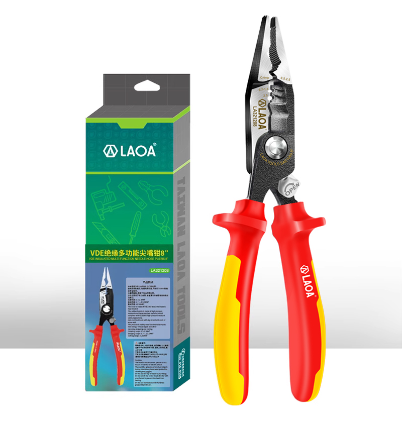 Tang LAOA VDE 8 Inci, Tang Lan - Wire Stripper Cutter ulasan dan harga