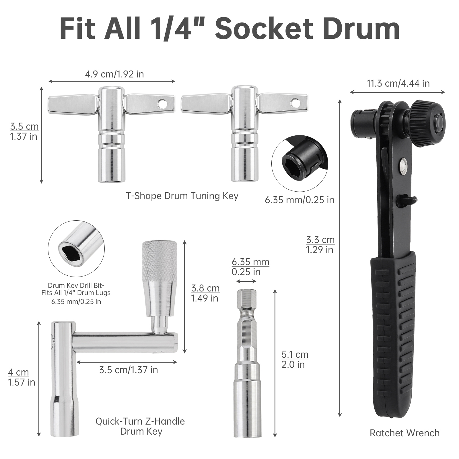 5 Buah Kit Kunci Penyetel Drum - Diy Electronics Workshop ulasan dan harga
