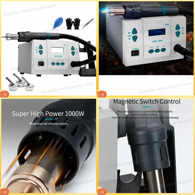 Pistol Udara Panas BGA Rework  - Diy Soldering Station No Electronics ulasan dan harga