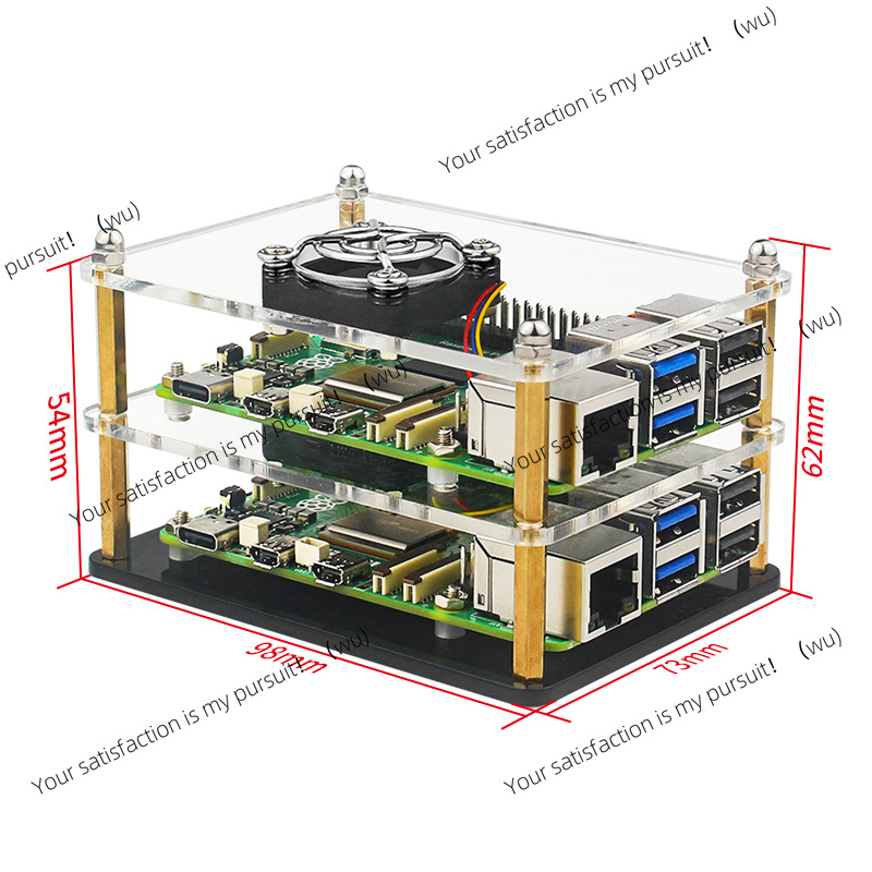 Casing Akrilik Raspberry Pi 5  - Diy Electronics Raspberry Pi ulasan dan harga