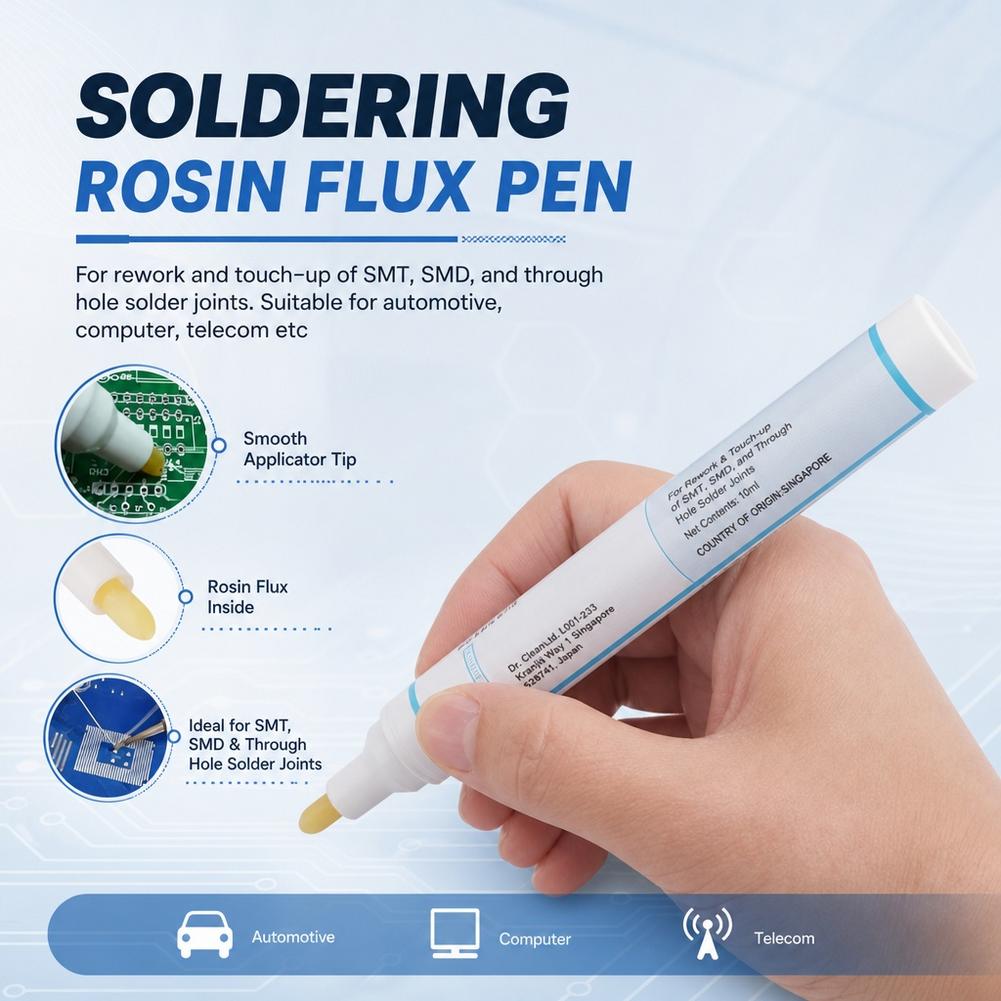 951 No‑Clean Rosin Flux Pen 10 - Flux Pen Electronics ulasan dan harga