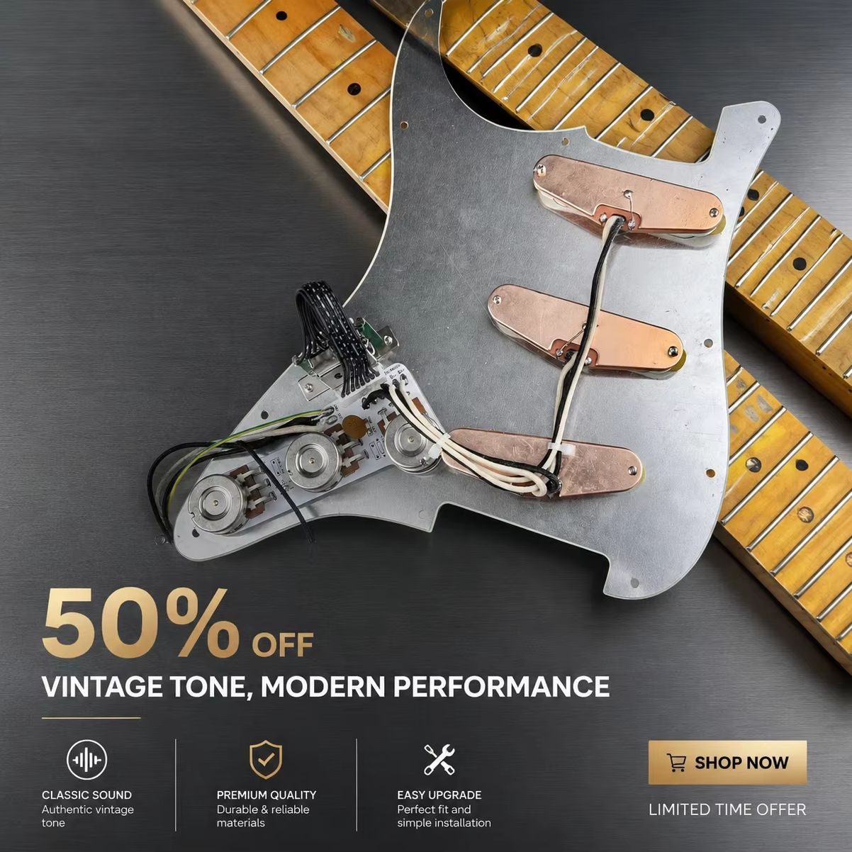 Kit Pickguard ST dengan Pickup - Diy Guitar Electronics Kit ulasan dan harga