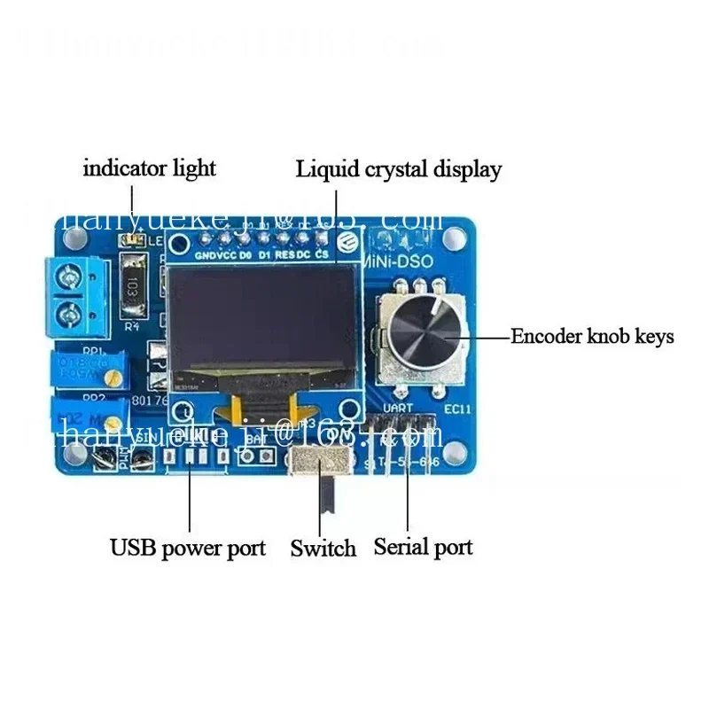 Kit Mikrokontroler STC8K8A DIY - Oscilloscope Dso Mini ulasan dan harga