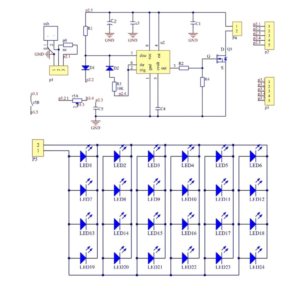 NE555 Untuk Lampu Meja LED PWM - Diy Electronics Desk ulasan dan harga