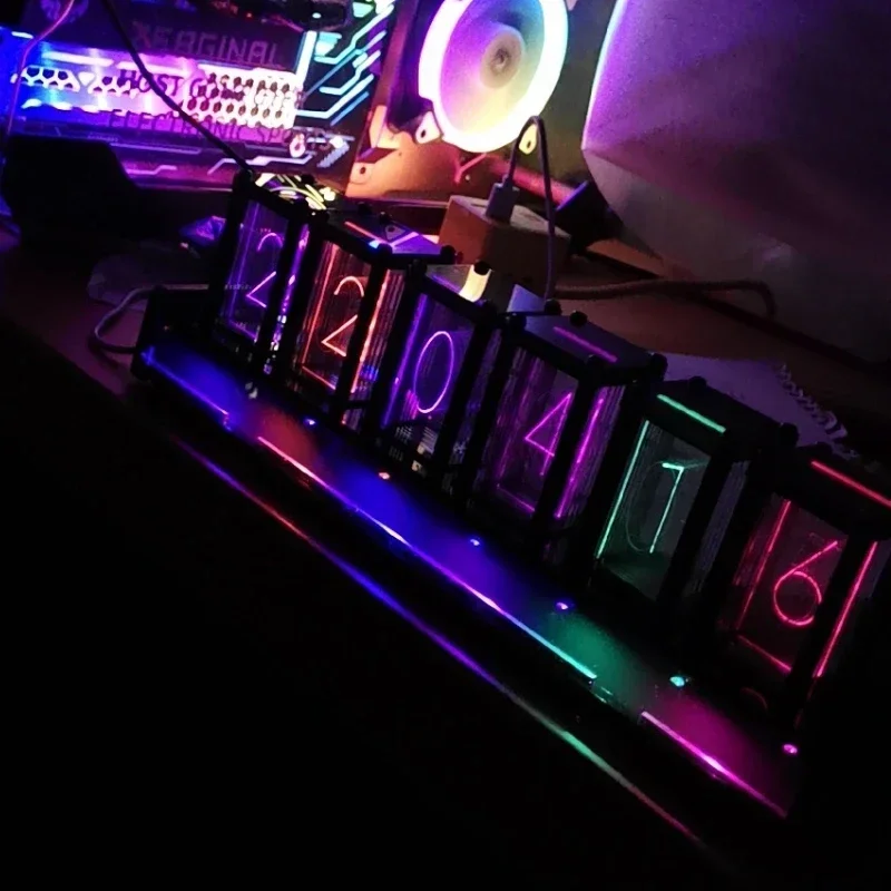 Jam Meja LED Digital, Jam Meja - Diy Electronics Desk ulasan dan harga