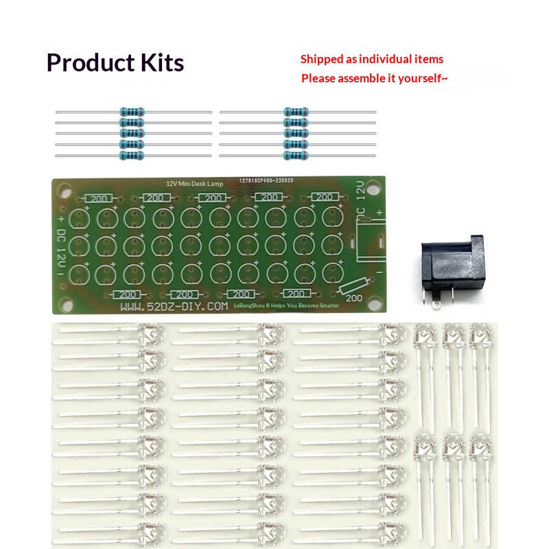 Lampu meja 12V kit DIY elektro - Diy Electronics Desk ulasan dan harga