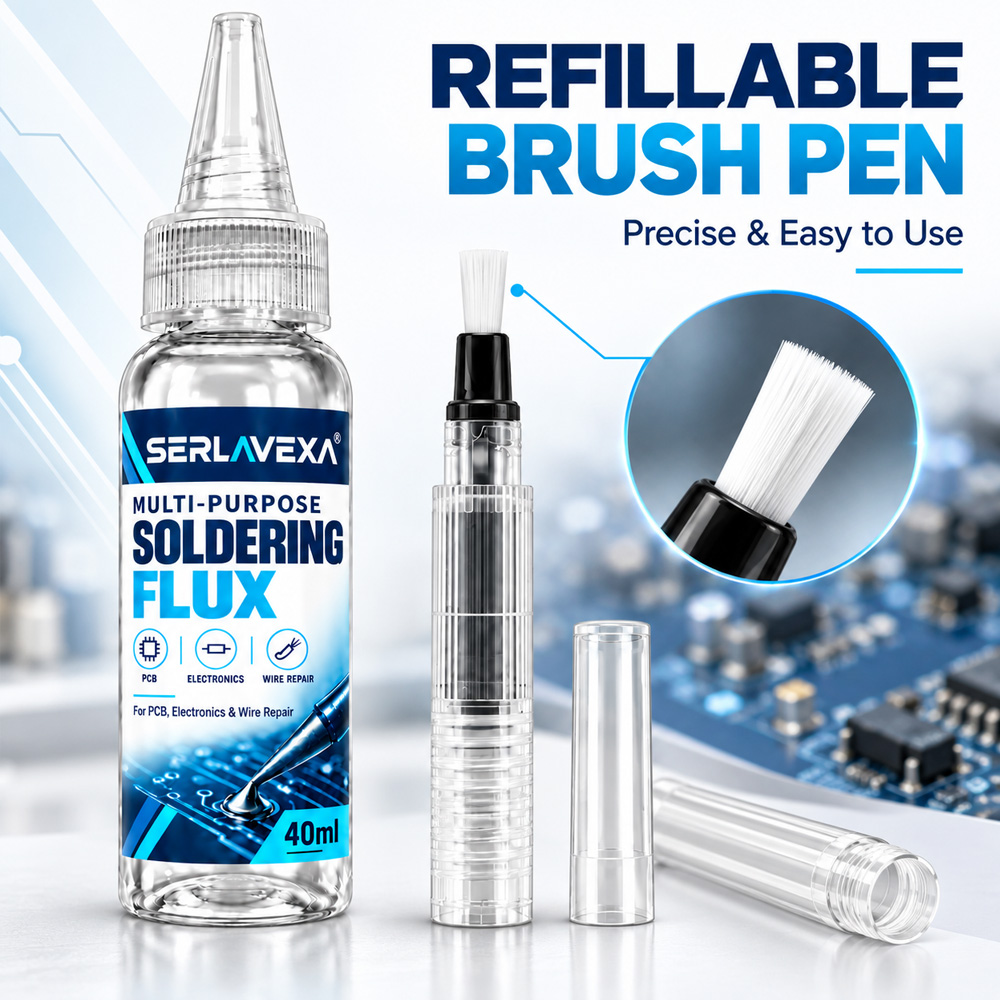 SERLAVEXA 2x40ml, Kit Fluks Pe - Flux Pen Electronics ulasan dan harga