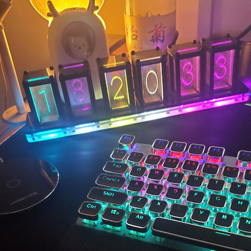Jam Meja Led Digital Desktop s - Diy Electronics Desk ulasan dan harga