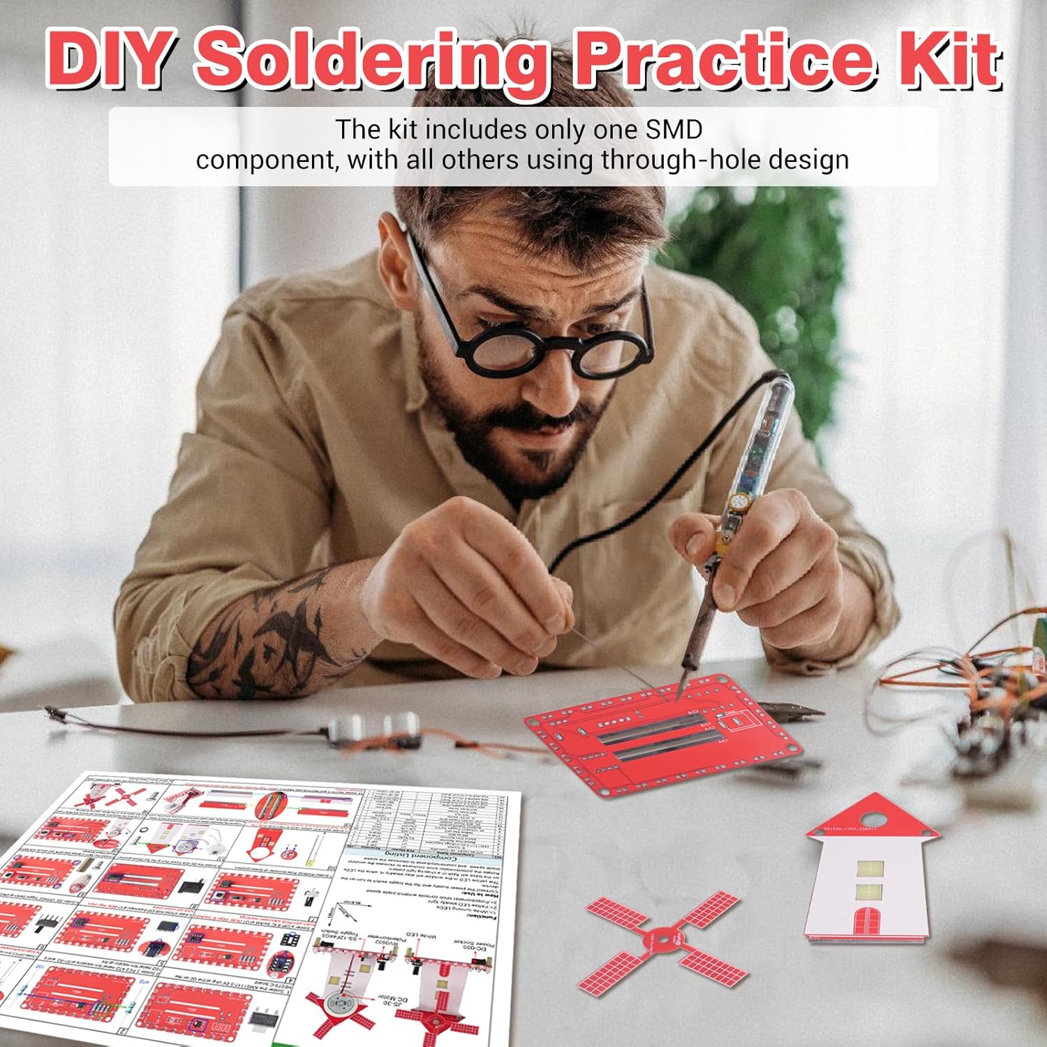Kit Latihan Penyolderan Kincir - Diy Electronics Projects For Beginners ulasan dan harga