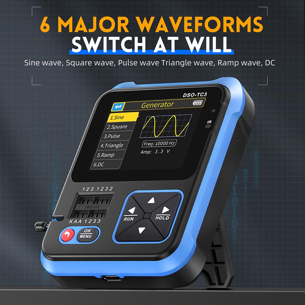 FNIRSI DSO-TC3, 3in1 osiloskop - Oscilloscope Dso Mini ulasan dan harga
